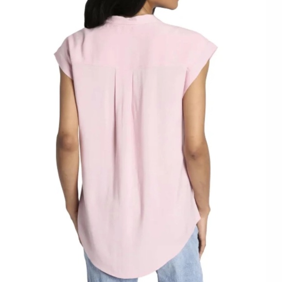 J.A.C.H.S. Girlfriend Women’s Cap Sleeve Button-Front Top - Picture 2 of 7